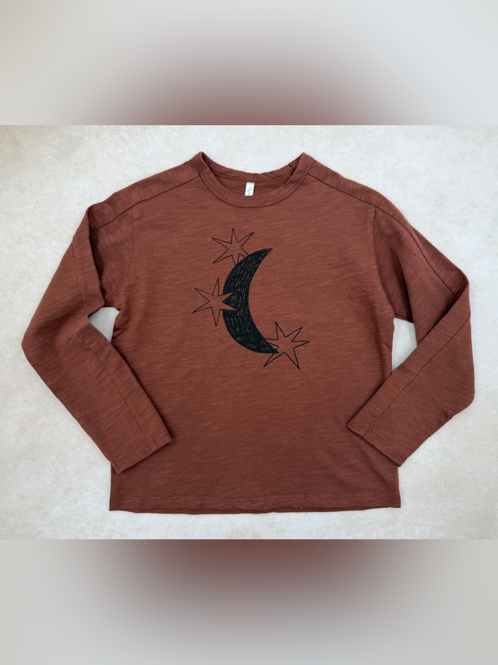 🆕 Rylee + Cru Rust Long-Sleeve Moon & Stars Tee